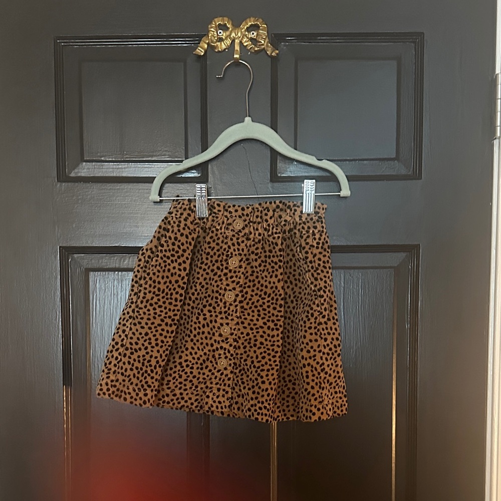 ❤️Final❤️ Crewcuts Brown Polka Dot Mini Skirt